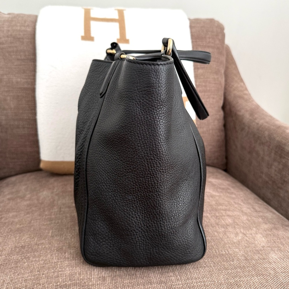 Gucci authentic SoHo shoulder bag tote black leather medium tassels - Picture 7 of 16